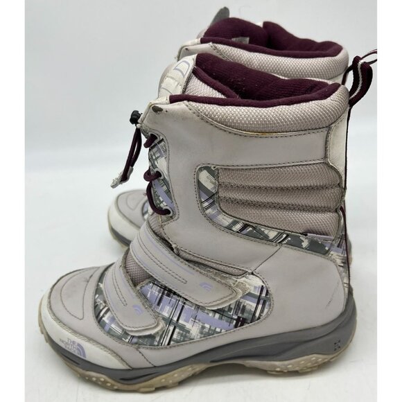 The North Face Girls Winter Snow Boots Size 4 Gray Toggle Waterproof Outdoors - Picture 14 of 16
